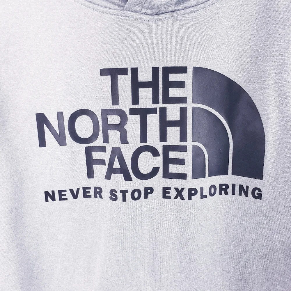 The North Face Men's‎ Medium Surgent Hoodie Grey Heather Hooded Sweatshirt Logo